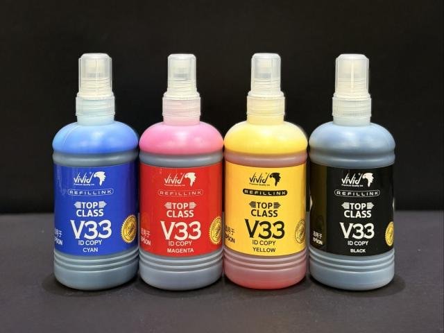  Vivid Refill Ink V33 Top Class Set for Epson Printers (CMYK) 250 ML
