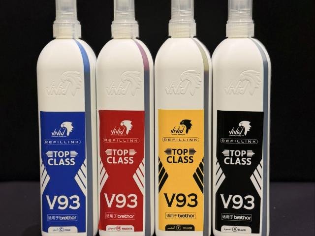  Vivid Top Class V93 Refill Ink Bottle Set (CMYK - 4 Colors) 500 ML
