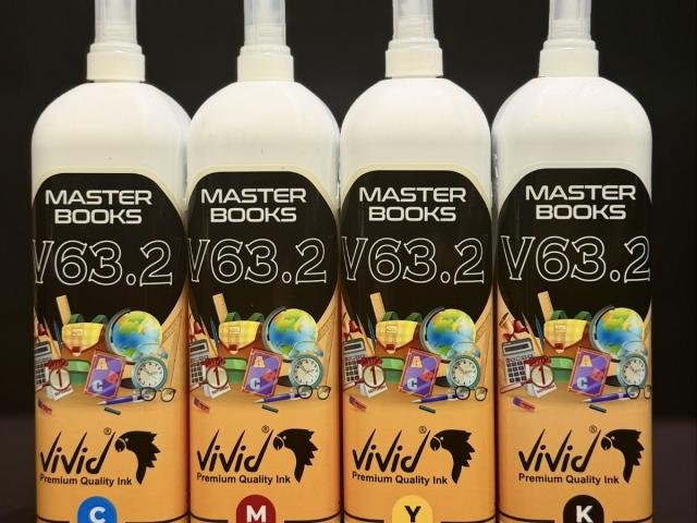 Master Books V63.2 Vivid Premium Quality Ink Set (CMYK) 1 L