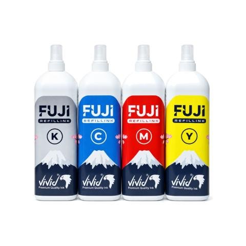 Vivid Refill Fuji 5890 Set for Epson Printers (CMYK) 1 Liter