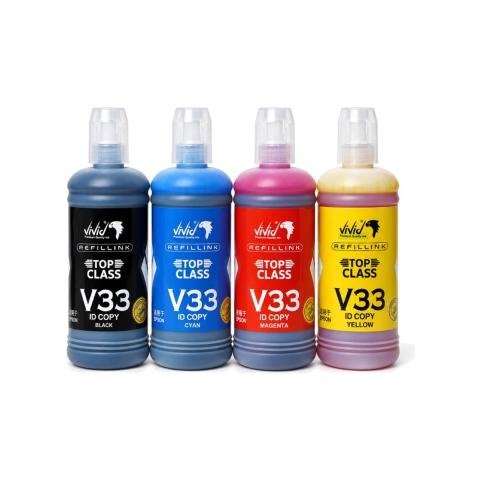 Vivid Refill Ink V33 Top Class Set (CMYK) 1 Liter