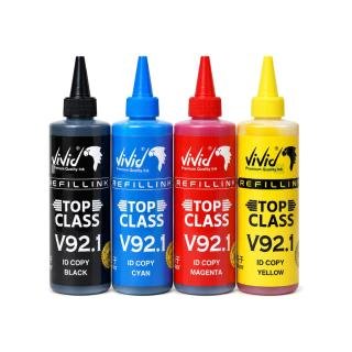 Vivid Refill Ink Top Class V92 ID COPY (4 Colors: BK, C, M, Y - 250ml per bottle)
